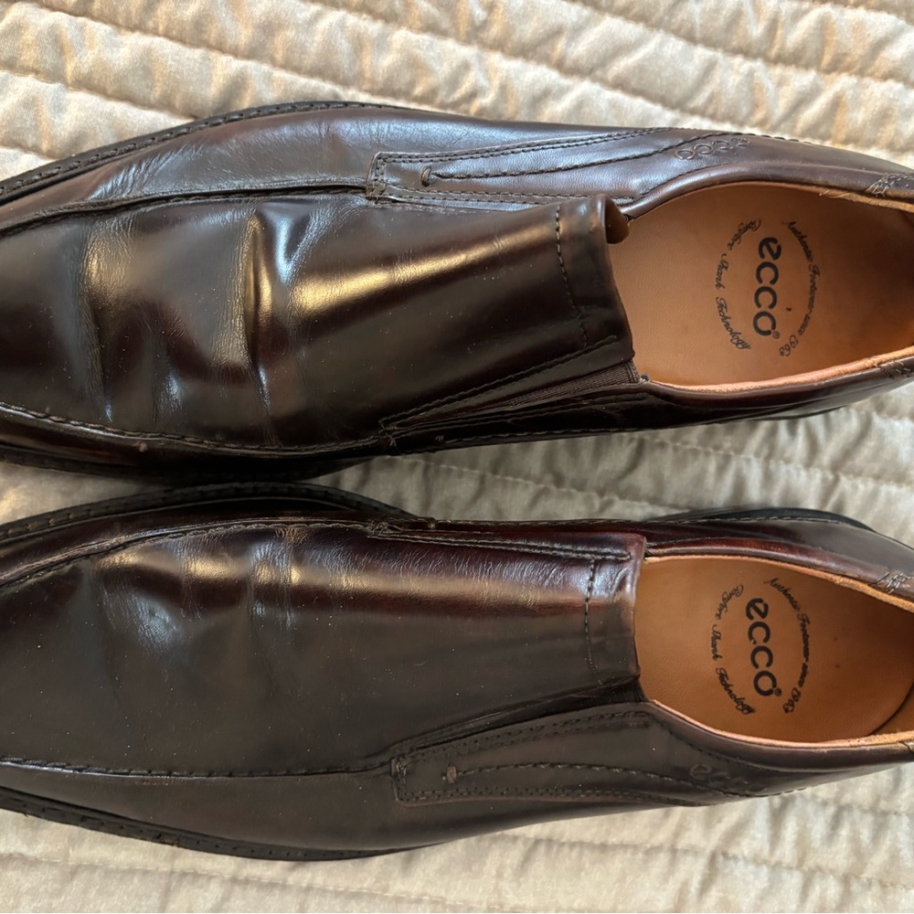 ECCO Men's Brown Leather Shoes